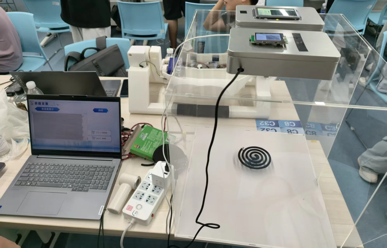 Dual-board comparison prototype at the national finals